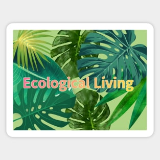 Eco-local living,palm tree,summer,summertime,summer season Sticker